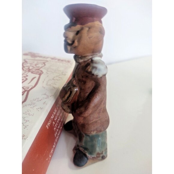 Vintage Tremar UK Hand Made Stoneware Art Pottery "Bandsman"  with Box - Picture 4 of 11